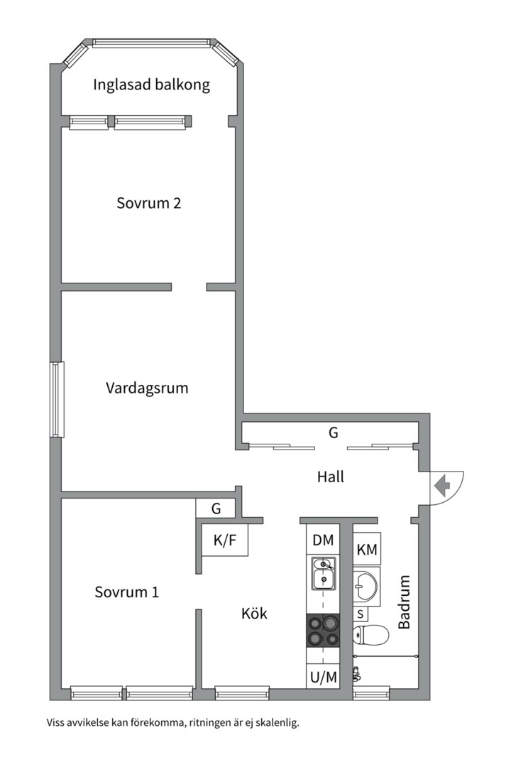 Planlösning från Väpnargatan 9A, Såld i Tunabackar, Uppsala