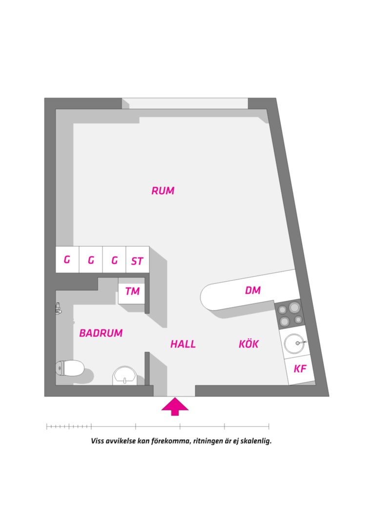 Planlösning från Dag Hammarskjölds väg 15  B, Såld i Kåbo, Uppsala