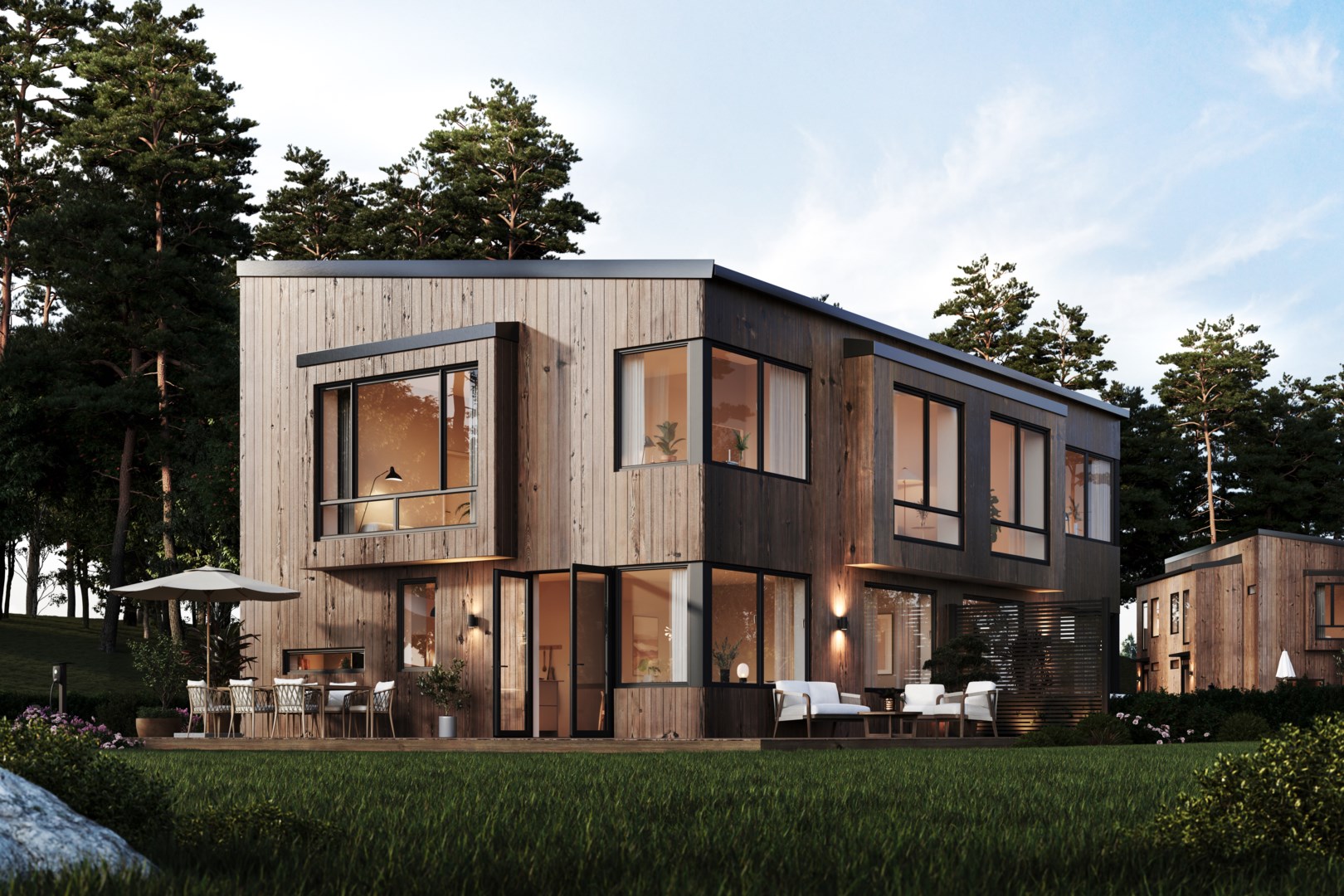 Bostadsbild från Åbroddsvägen 31B, parhus 1, Såld i Kummelnäs, Nacka