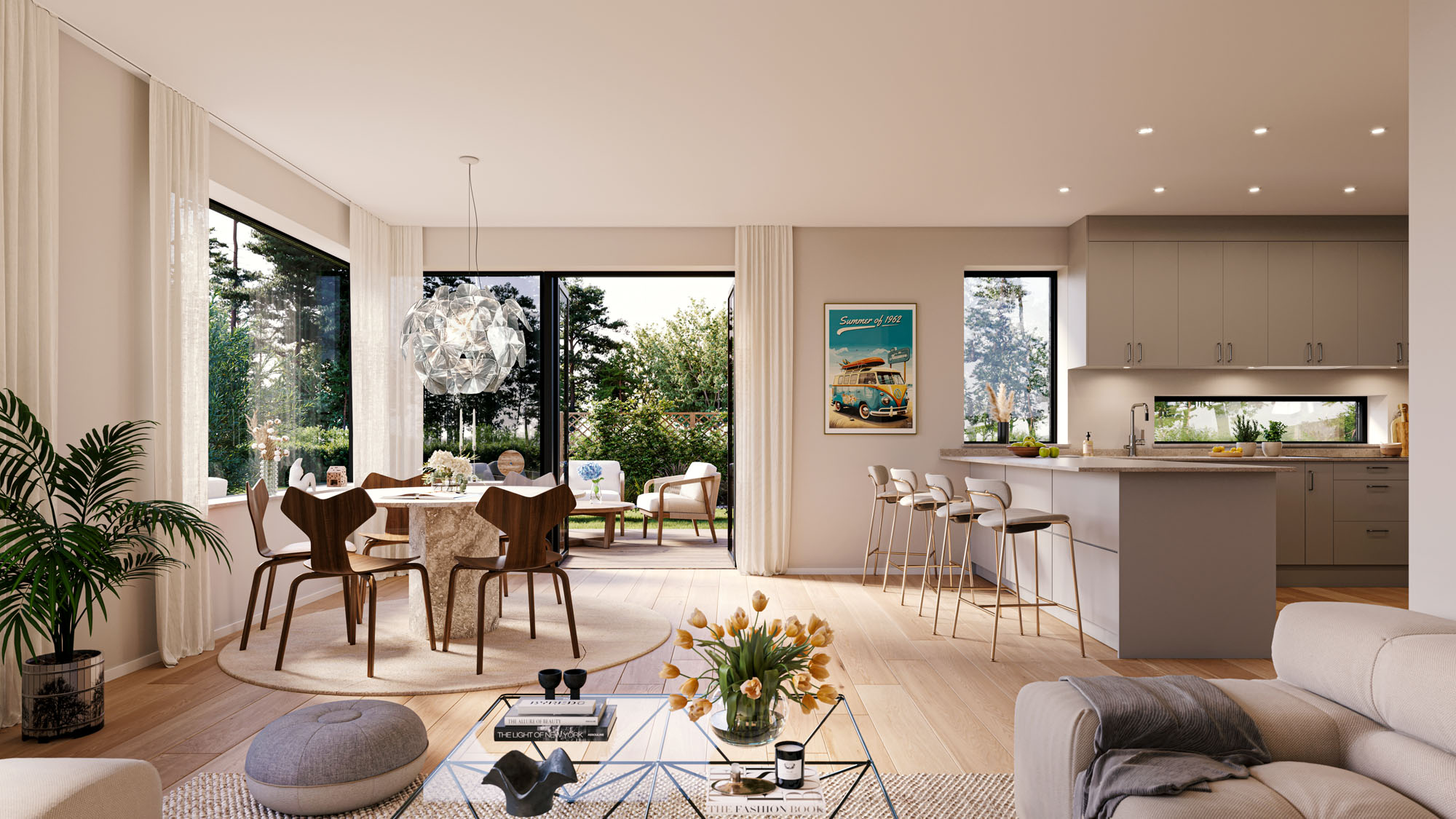 Bostadsbild från Åbroddsvägen 31B, parhus 1, Såld i Kummelnäs, Nacka