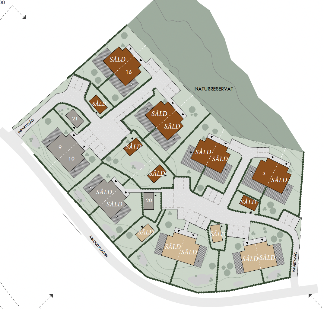 Bostadsbild från Åbroddsvägen 31F, minivilla 19, Såld i Kummelnäs, Nacka