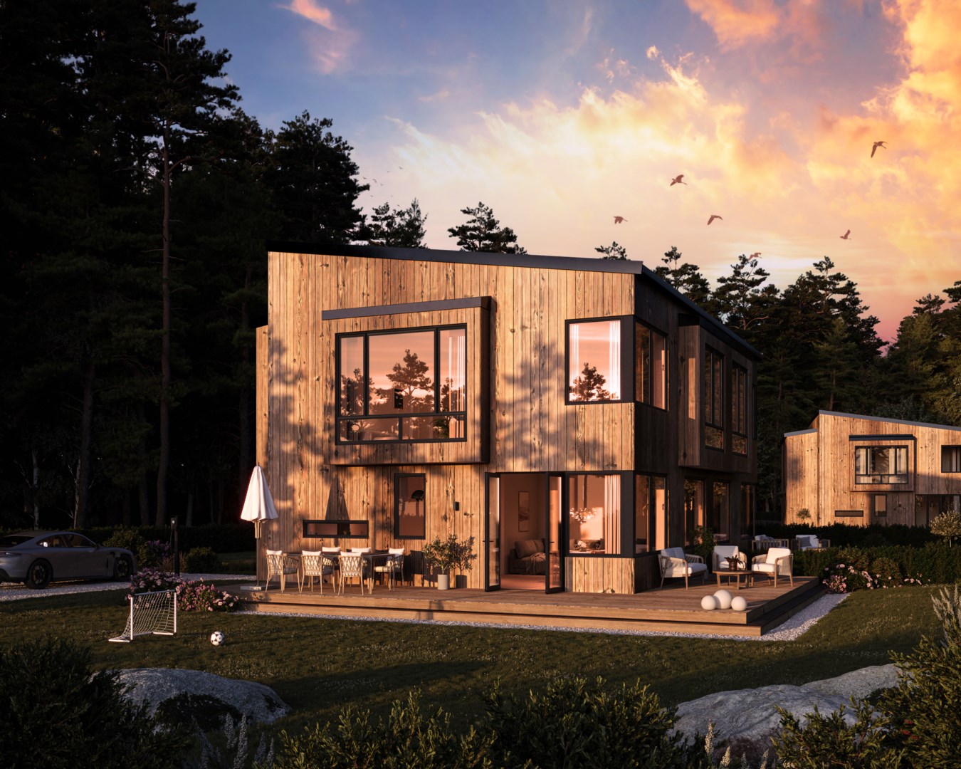 Bostadsbild från Åbroddsvägen 33D, parhus 12, Såld i Kummelnäs, Nacka