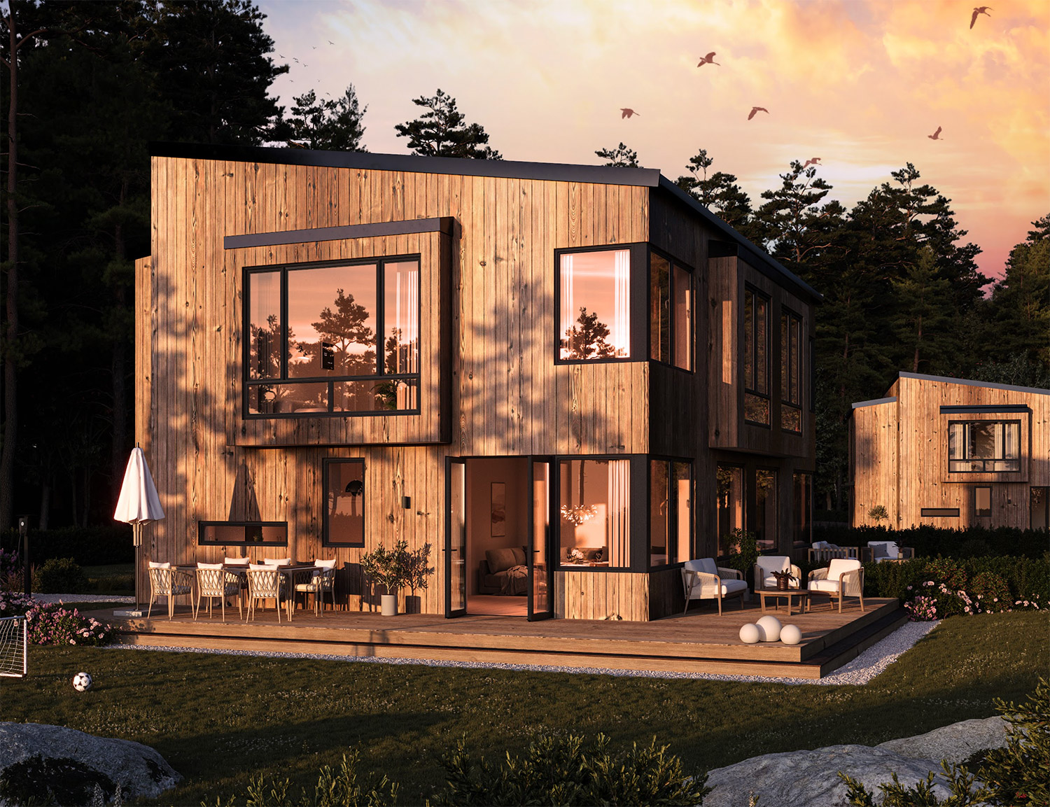 Bostadsbild från Åbroddsvägen 33D, parhus 12, Såld i Kummelnäs, Nacka