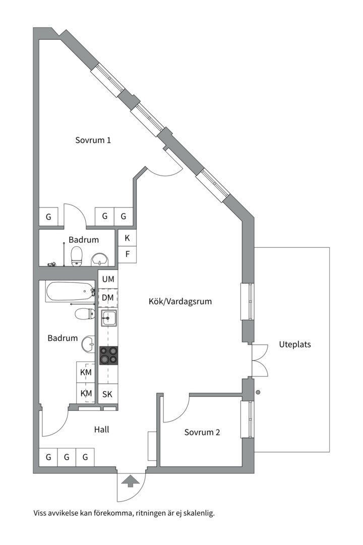 Planlösning från Nya gatan 9, Såld i Forum Nacka, Nacka