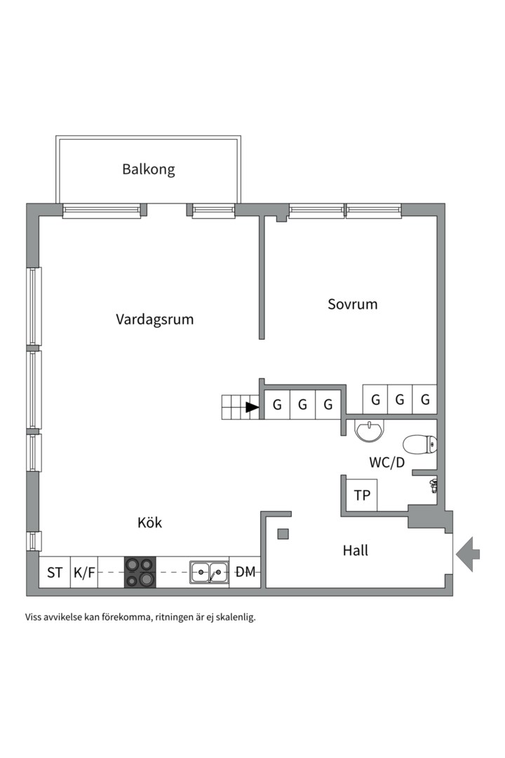 Planlösning från Stig Lindbergs gata 15, Såld i Porslinskvarteren, Värmdö