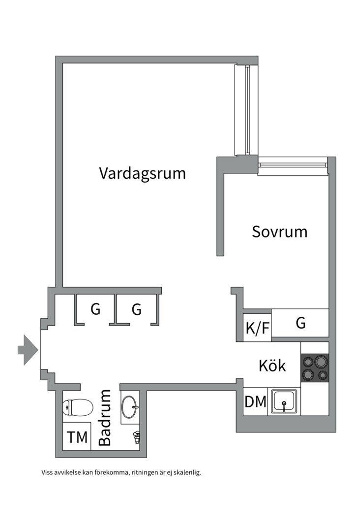 Planlösning från Sankt Göransgatan 70, Såld i Kungsholmen - Fridhemsplan, Stockholm