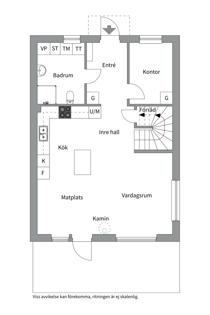 Planlösning från Moravägen 3H, Kommande i Norra Lännersta, Nacka