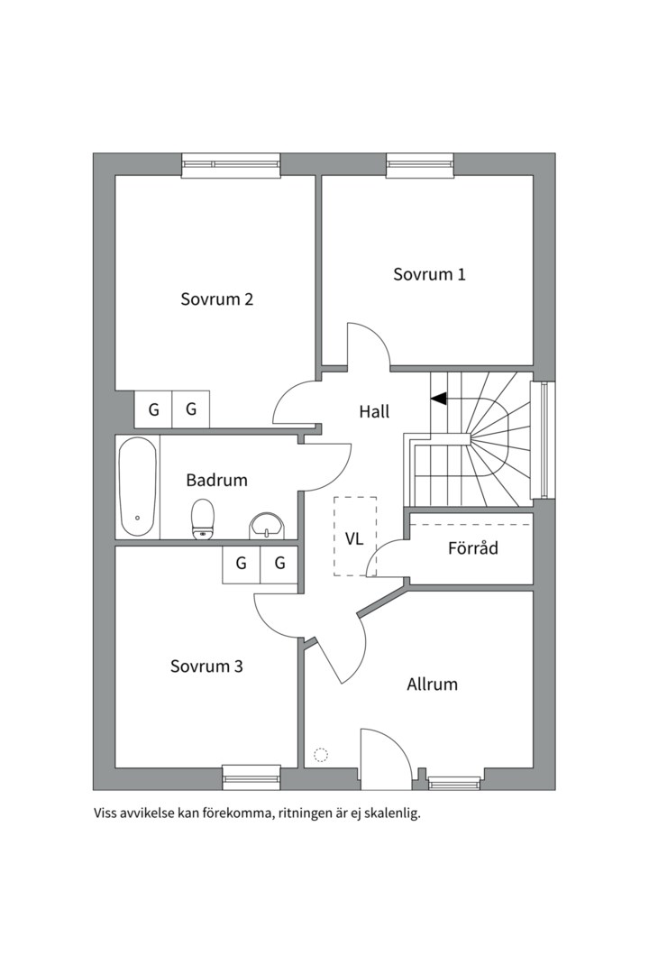 Planlösning från Moravägen 3H, Kommande i Norra Lännersta, Nacka