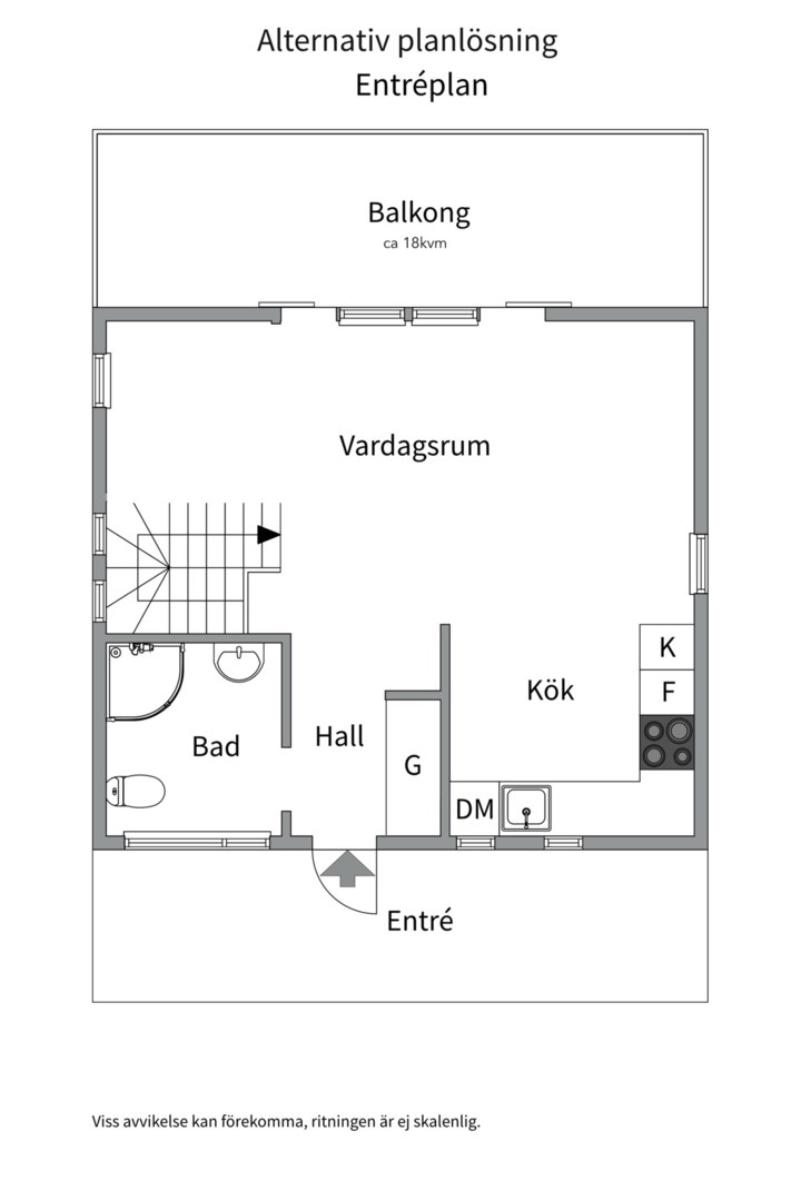 Planlösning från Fältspatsvägen 34B, Såld i Norra Lännersta, Nacka