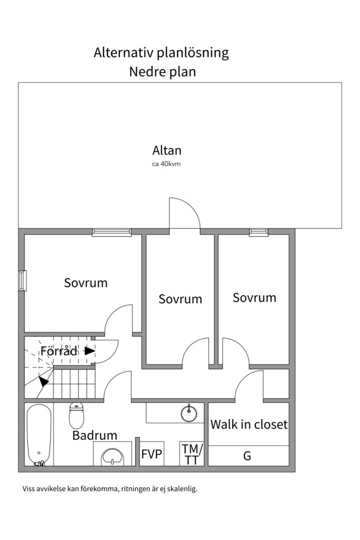 Planlösning från Fältspatsvägen 34B, Såld i Norra Lännersta, Nacka