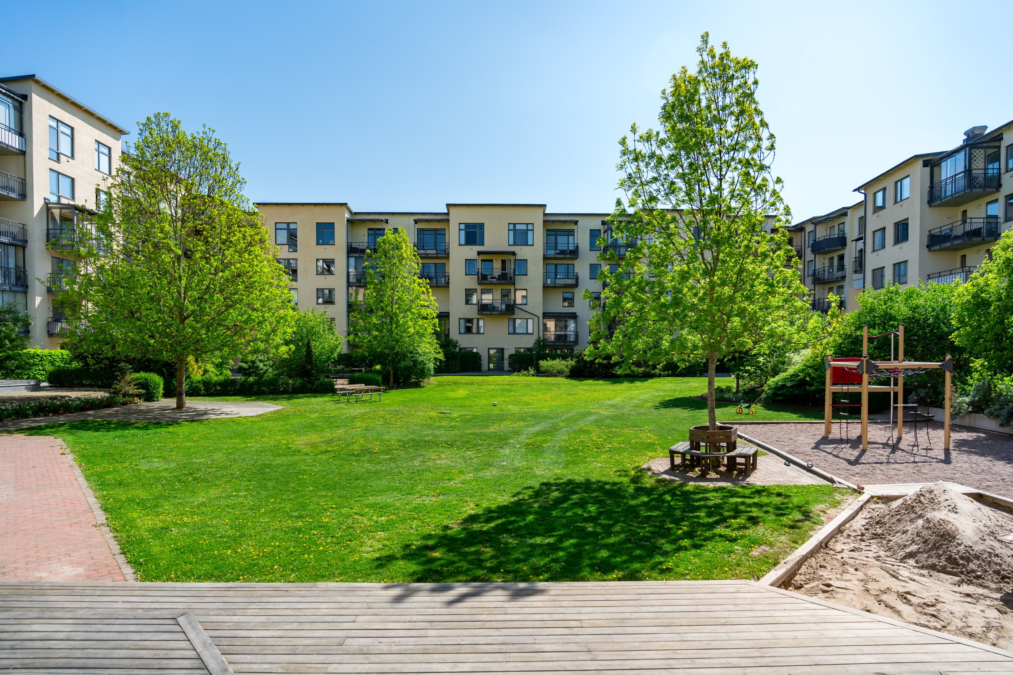 Bostadsbild från Kapellgatan 3, Kommande i Kapellgärdet, Uppsala