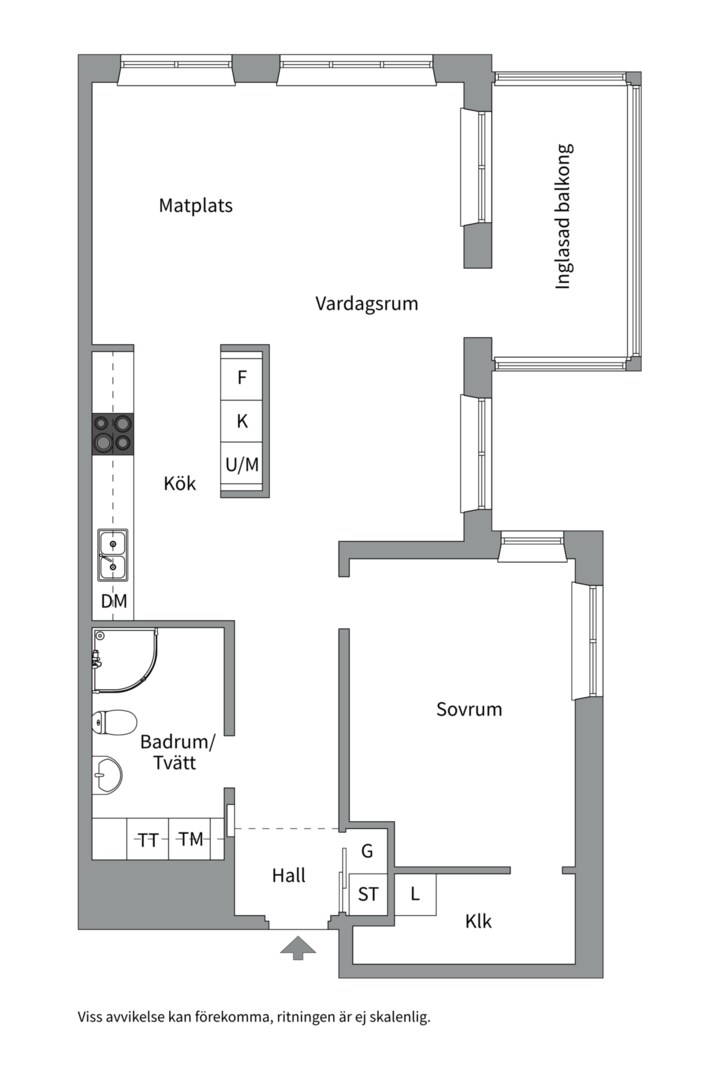 Planlösning från Tollare kaj 8, Till salu i Tollare, Nacka