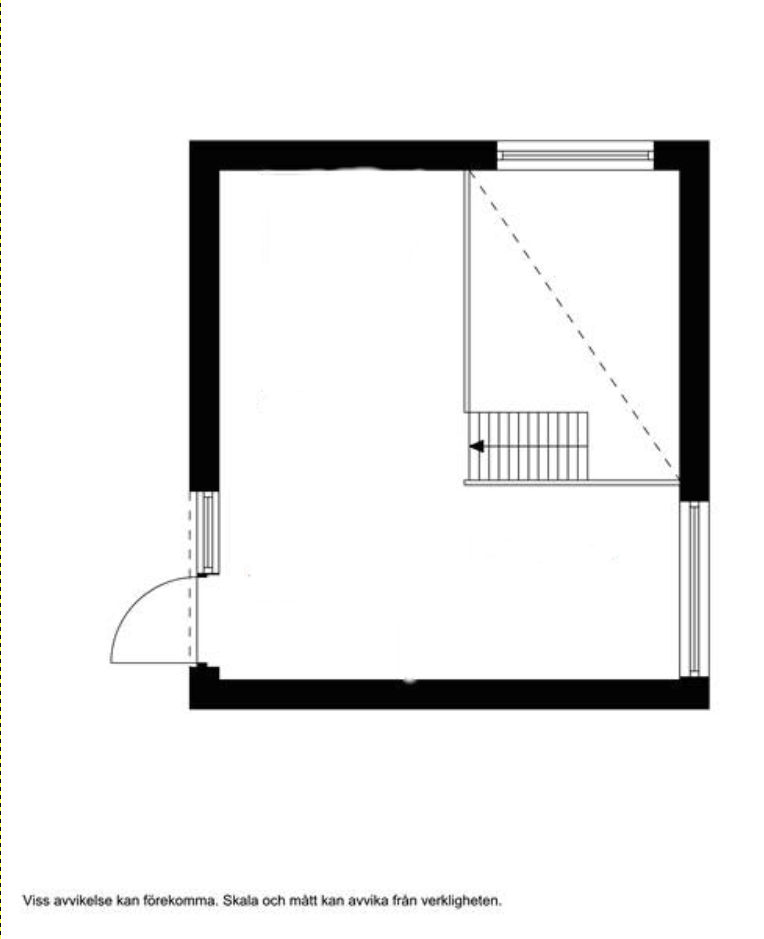 Planlösning från Tomtestigen 26, Såld i Korpholmen, Värmdö