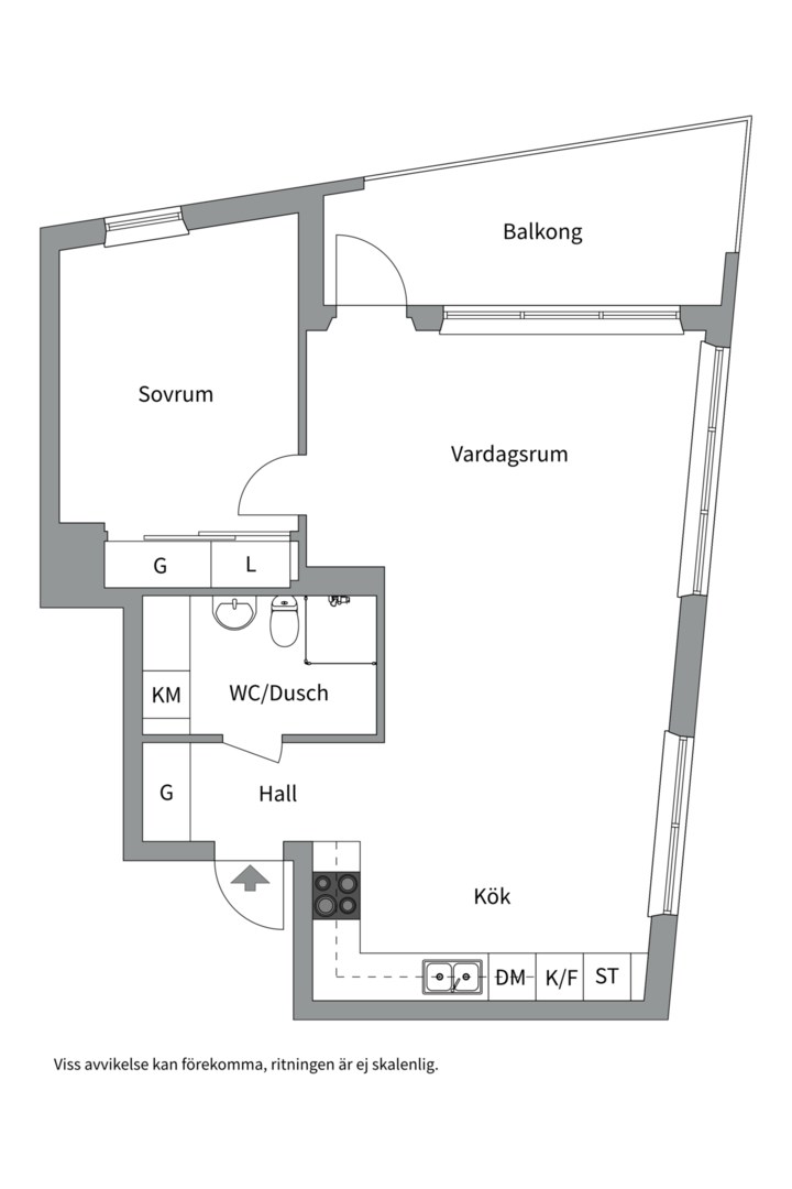 Bostadsbild från Fredriksdalsgatan 1, 7tr, Såld i Hammarby Sjöstad, Stockholm