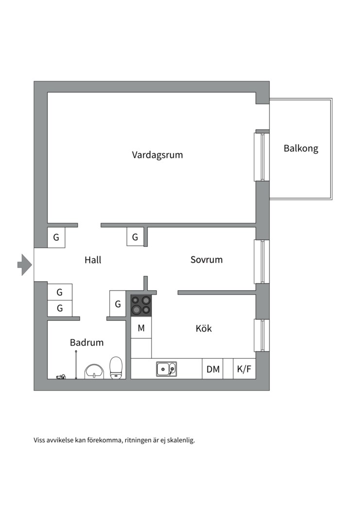 Planlösning från Torsvägen 61C, Såld i Neglinge - Saltsjöbaden, Nacka