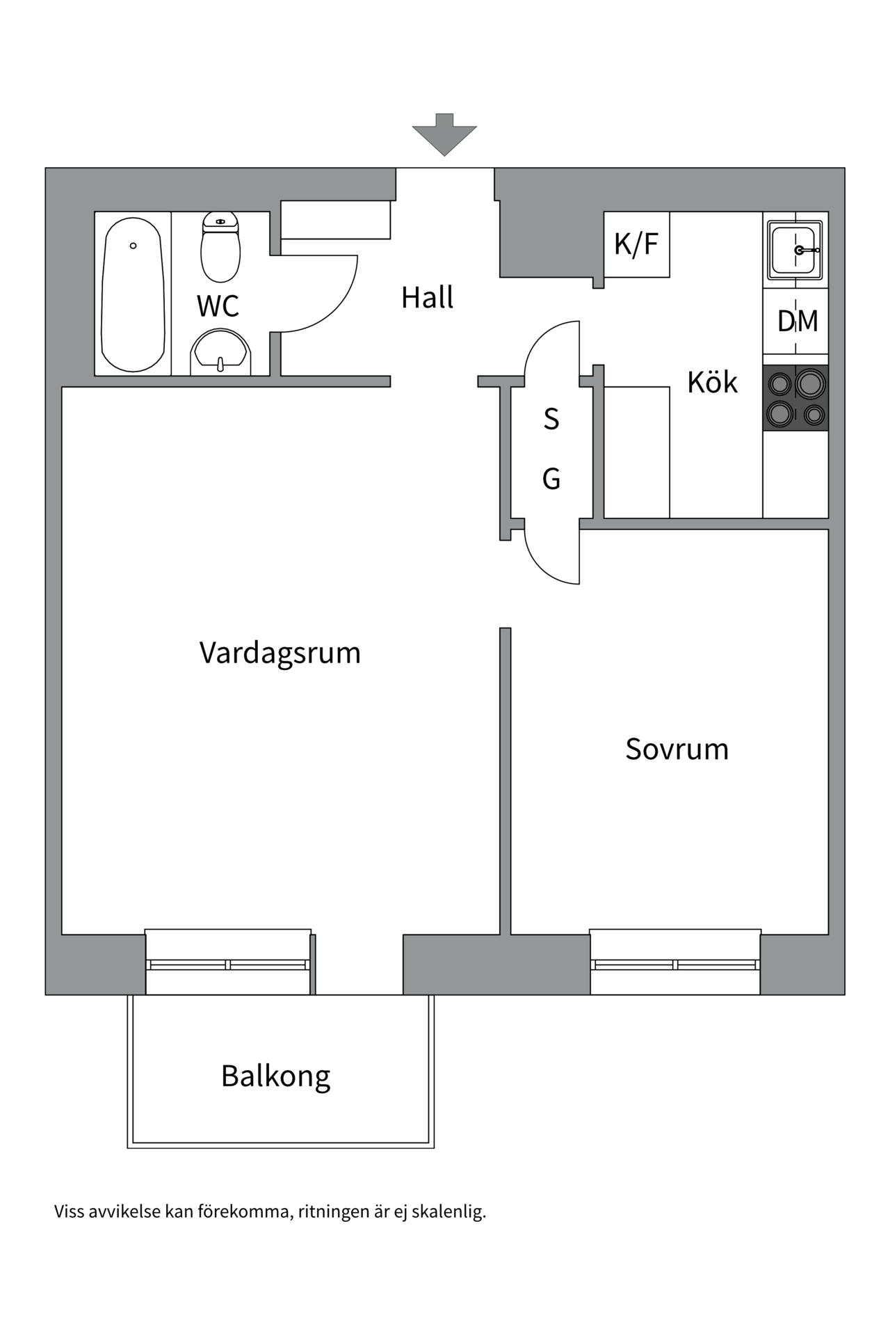 Bostadsbild från Ringgatan 20B, Såld i Luthagen, Uppsala