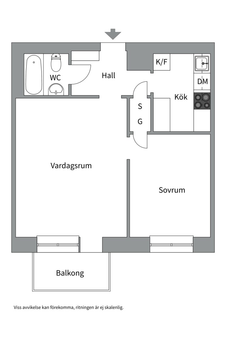 Bostadsbild från Ringgatan 20B, Såld i Luthagen, Uppsala