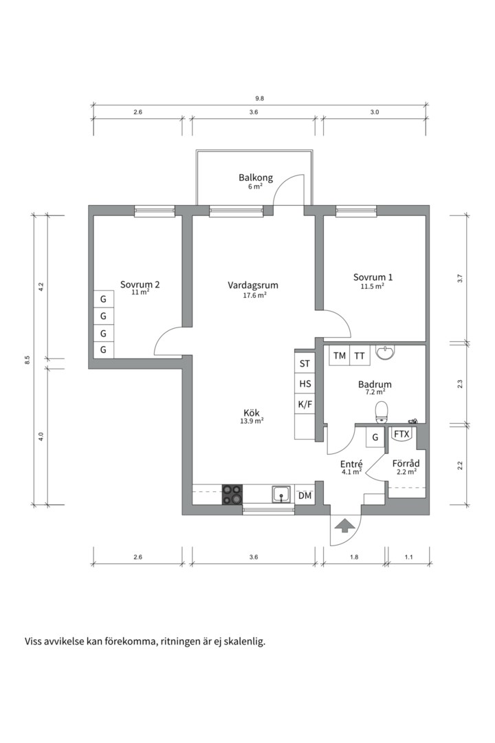 Planlösning från Hjulaxelvägen 146, Såld i Gunsta, Uppsala