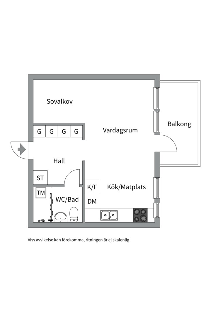 Planlösning från Ormingeringen 73, 2 tr, Såld i Västra Orminge, Nacka