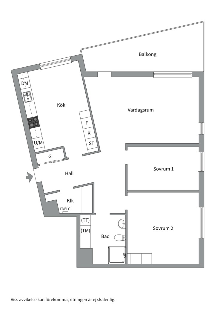 Bostadsbild från Blandargatan 2, Såld i Luthagen, Uppsala