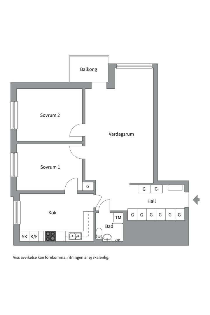 Planlösning från Ekuddsvägen 1, Såld i Ekudden, Nacka