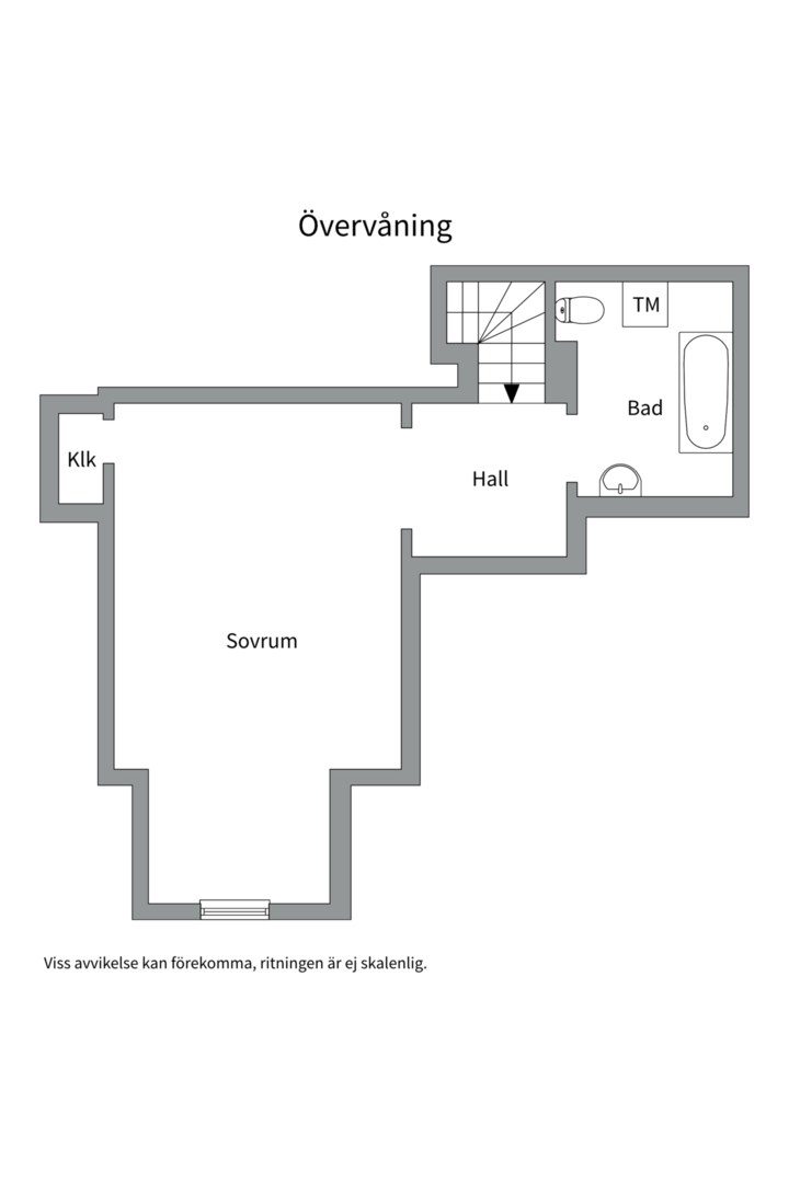 Planlösning från Norrtullsgatan 61, Såld i Vasastan, Stockholm