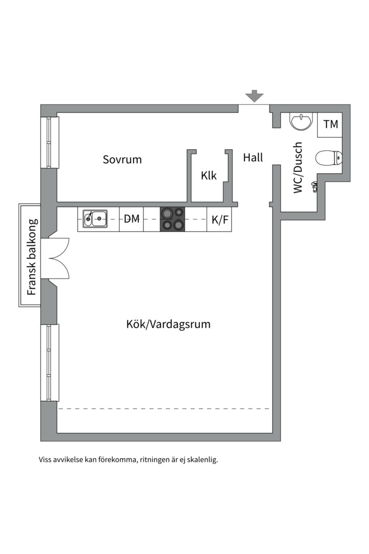 Planlösning från Hantverkargatan 53, Såld i Kungsholmen - Nedre Kungsholmen, Stockholm