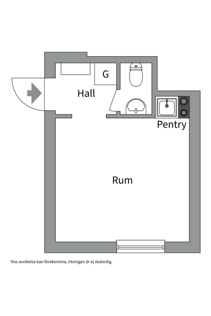 Planlösning från Repslagargatan 15A, Såld i Främre Svartbäcken, Uppsala