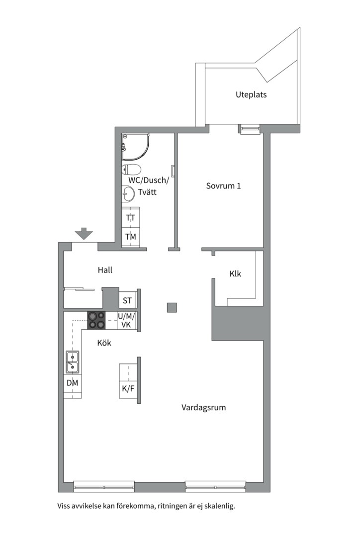 Bostadsbild från Eddagatan 1A, Såld i Centrum, Uppsala
