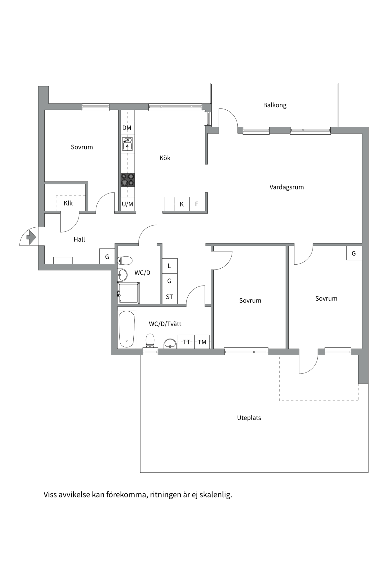 Bostadsbild från Siktargatan 32, Såld i Kungsängen, Uppsala