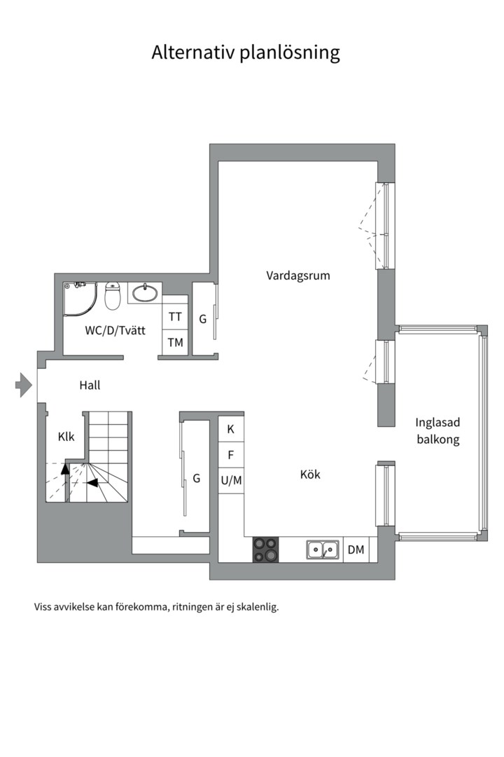 Planlösning från Torgny Segerstedts allé 34, Såld i Rosendal, Uppsala