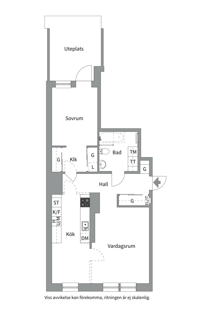 Planlösning från Kryddblandargatan 9, Såld i Kungsängen, Uppsala