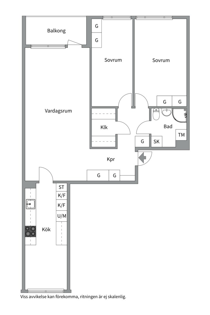 Planlösning från Ritargatan 3, Såld i Salabacke, Uppsala
