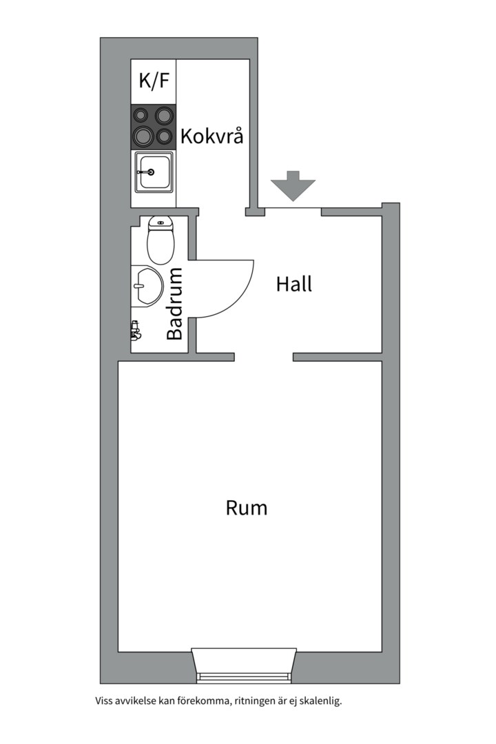 Planlösning från Gävlegatan 3, 4tr, Såld i Vasastan, Stockholm