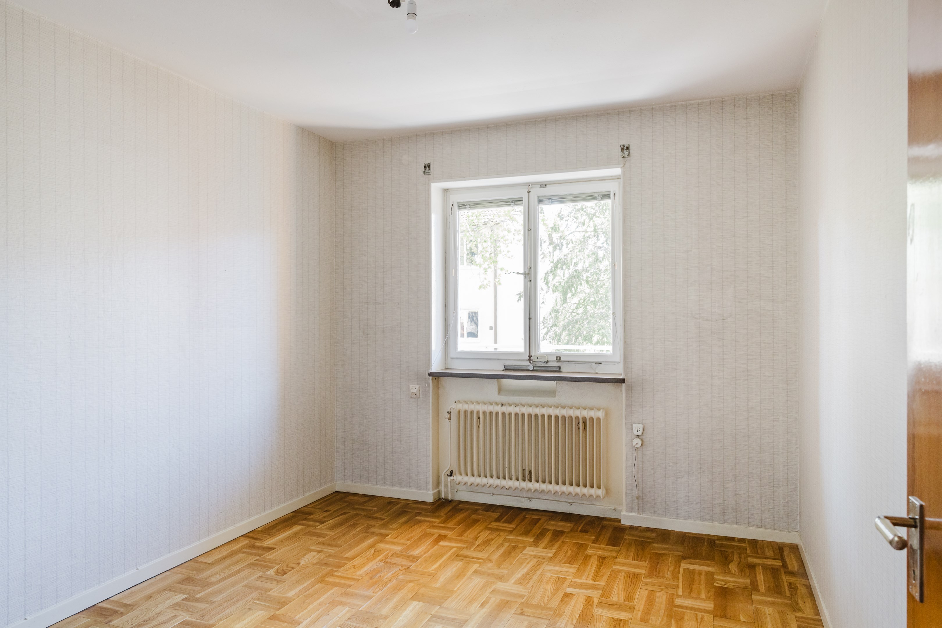 Sovrum ljusinsläpp från sydväst