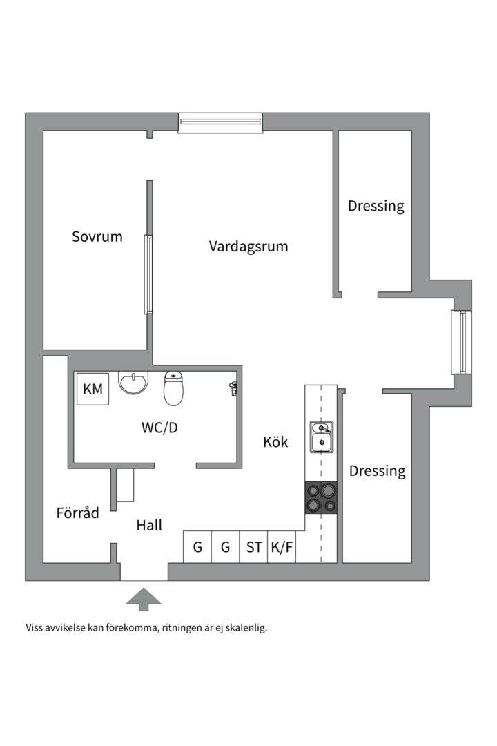 Planlösning från Eklundshovsvägen 4D, Såld i Kungsängen, Uppsala