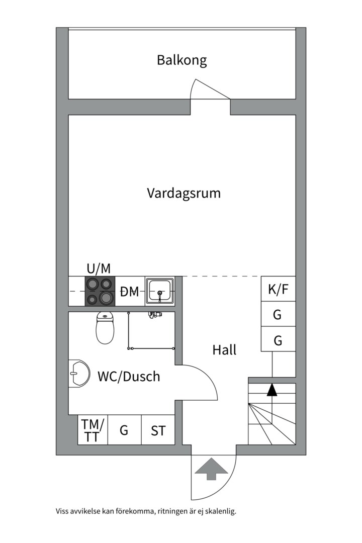 Planlösning från Torgny Segerstedts allé 27, Såld i Rosendal, Uppsala