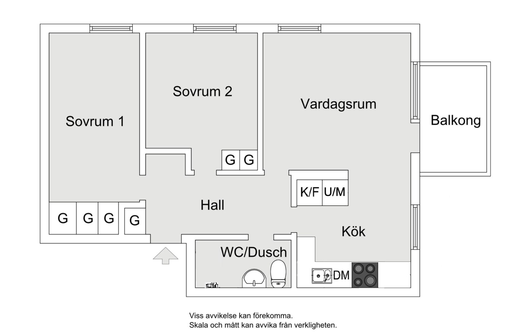 Planlösning från Fasanvägen 27, Såld i Saltängen, Nacka