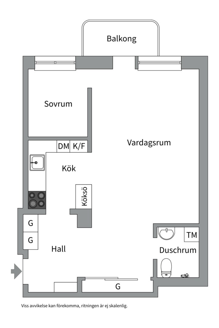 Planlösning från Fridhemsgatan 13, Såld i Kungsholmen - Nedre Kungsholmen, Stockholm