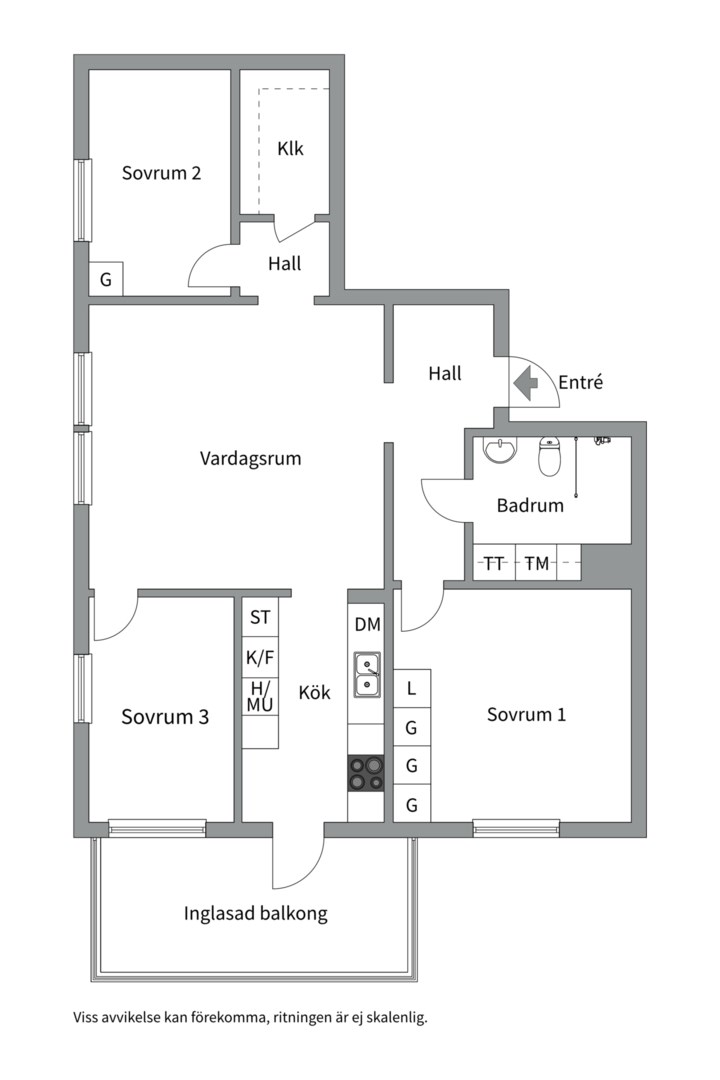 Planlösning från Publikvägen 9, 1 tr, Såld i Porslinskvarteren, Värmdö