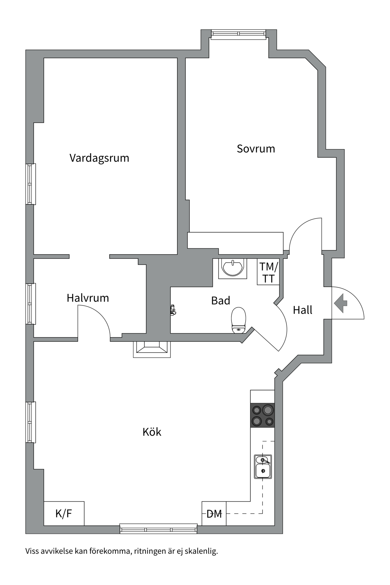 Bostadsbild från Norrlandsgatan 20, Såld i Luthagen, Uppsala