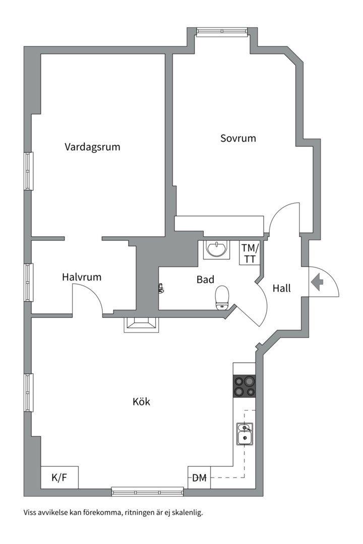 Bostadsbild från Norrlandsgatan 20, Såld i Luthagen, Uppsala