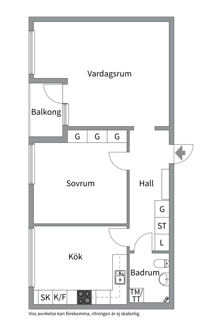 Planlösning från Heidenstamsgatan 17, Såld i Löten, Uppsala