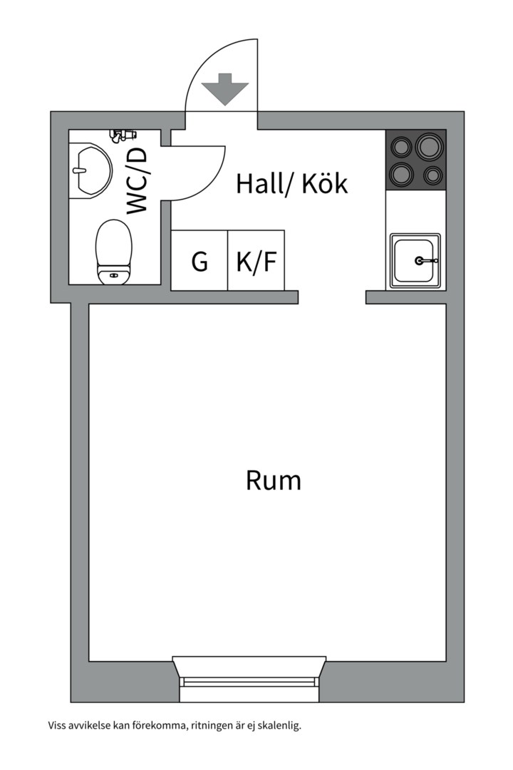 Planlösning från Ekuddsvägen 2, 8tr, Såld i Ekudden, Nacka