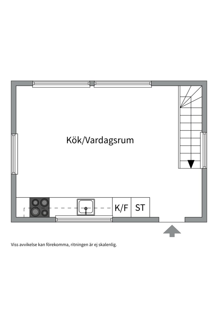 Planlösning från Grisslingevägen 13J, Såld i Mörtnäs, Värmdö