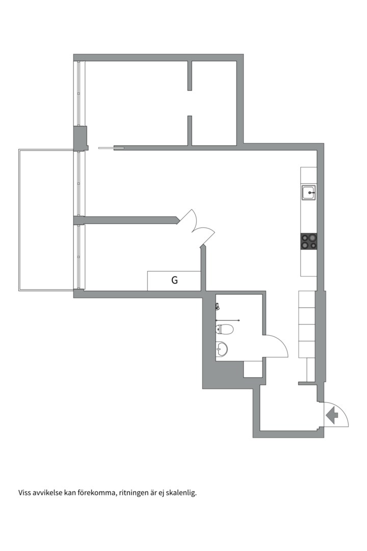 Planlösning från Fabrikörvägen 10A, Såld i Nacka Strand, Nacka