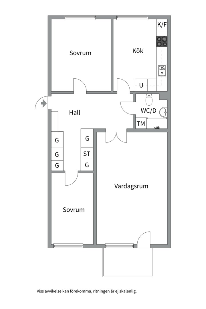 Planlösning från Sturevägen 1A, Såld i Neglinge - Saltsjöbaden, Nacka