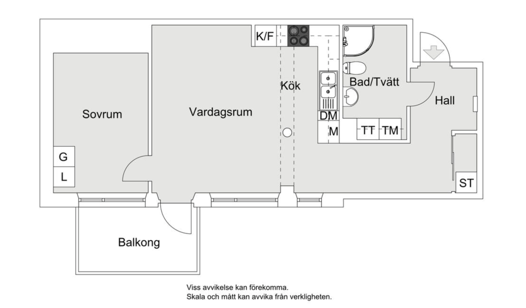 Planlösning från Tollare kaj 6, Såld i Tollare, Nacka