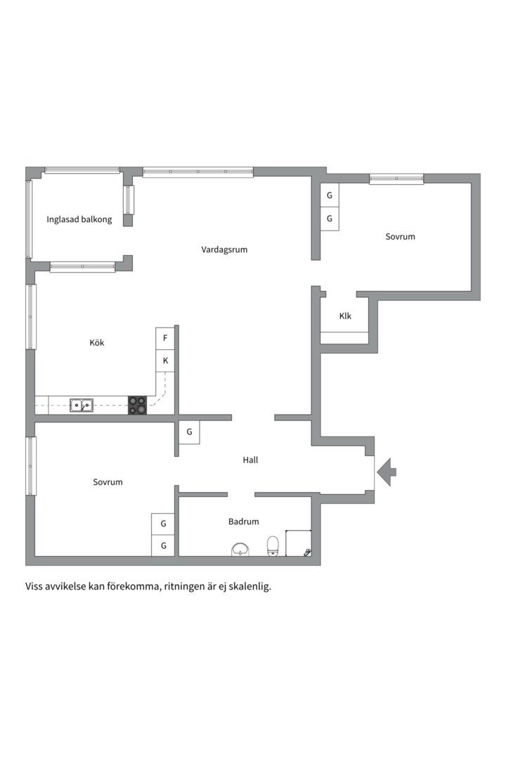 Planlösning från Johanneshöjden 4, Såld i Karlsdal, Västerås