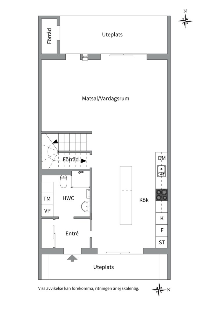 Planlösning från Stratusvägen 38, Såld i Fullerö, Uppsala